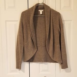 H&M Basics light brown cardigan, S